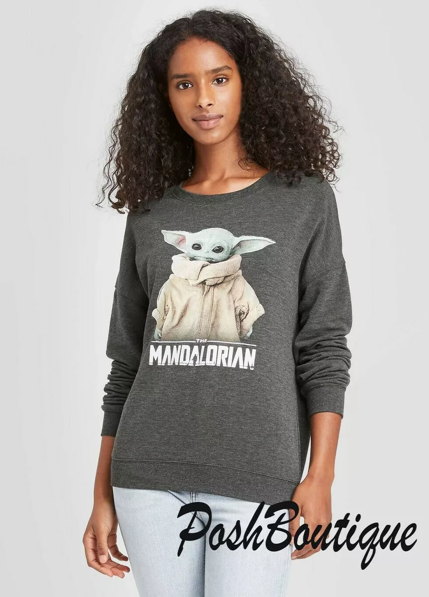 NEW Womens Baby Yoda Sweatshirt Shirt Pajama XL S M L XL 1X 2X