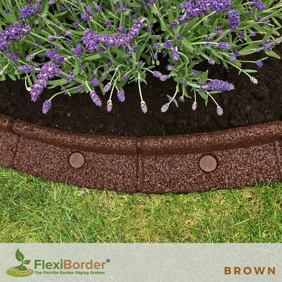 FlexiBorder Garden Edging Neat Edges Flexible Border Fence Landscaping ...