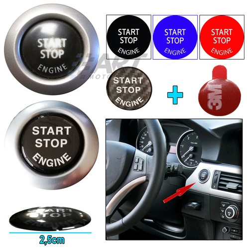 Qiilu Bouton D'arrêt De Démarrage Du Moteur Couvercle Garniture Interrupteur De Démarrage D'allumage Bouton Décoration Autocollant Remplacement Pour Classe A B C E CLA CLS GLC GLE(rouge