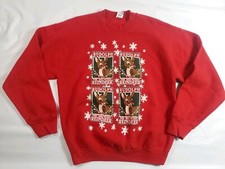 Rudolph The Red Nose Reindeer Red Christmas Sweater Sweatshirt Adult Large