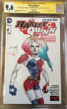 FRANK MILLER ORIGINAL Sketch Art CGC 9.6 HARLEY QUINN Signed Dark Knight Batman