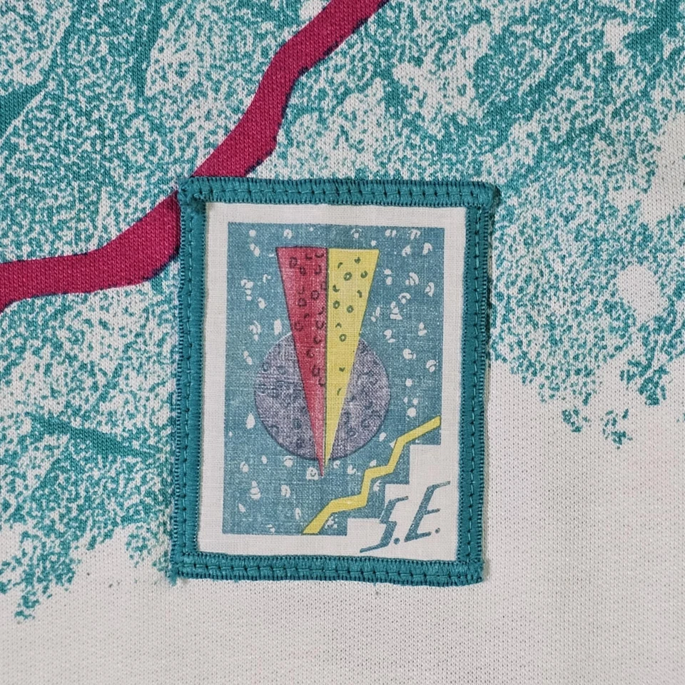 Adidas Vintage 90s Stefan Edberg Sweden Tennis Sweatshirt - White & Blue Color - Image 4 of 4