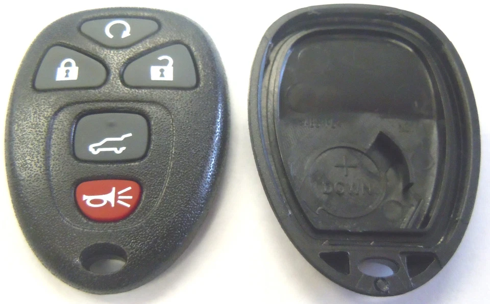 全新 5 BTN 外壳 SHELL 无钥匙遥控汽车起动器链 适用于别克 Enclave 2008 - 2015 — 第 3/4 张图片