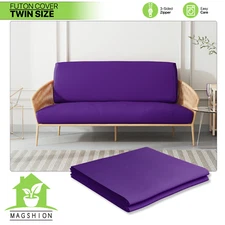 Lavender Twin Size Slipcover Washable Sofa Protector Cushion Stretch Futon Cover