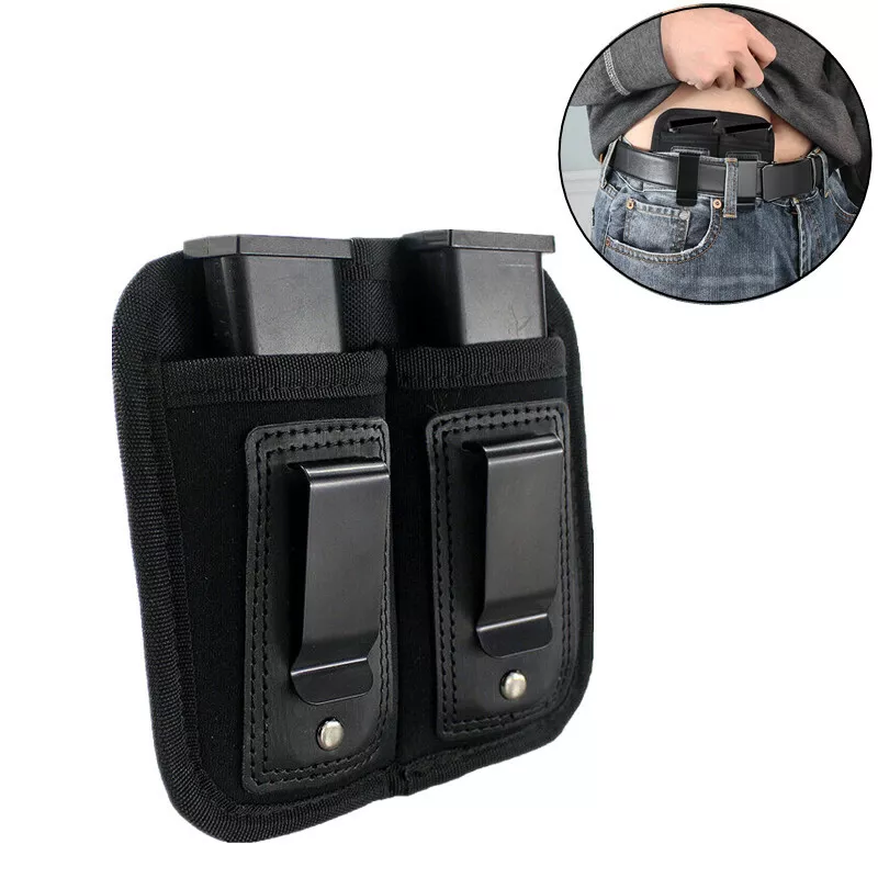 Tactical Double Gun Magazine Pouch Concealed Carry IWB Mag Tool