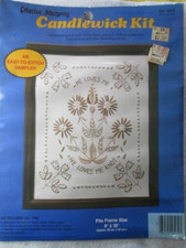 Creative Moments Candlewick Embroidery Kit, He Loves Me, He Loves Me Not