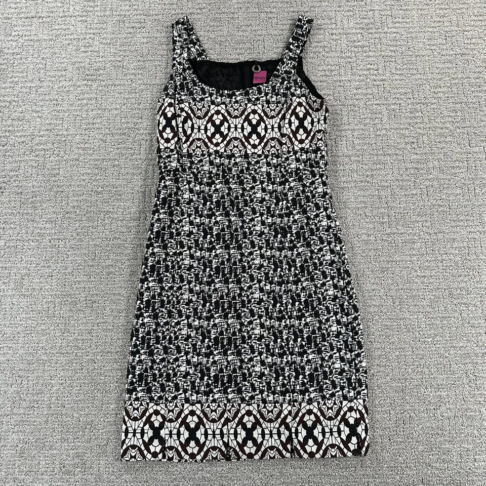 Save The Queen 连衣裙夹克套装大号 L 棕色白色黑色紧身弹力女式 — 第 4/4 张图片