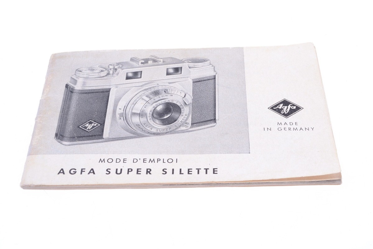 ✅ AGFA SUPER SILETTE CAMERA ORIGINAL INSTRUCTIONS MANUAL FRENCH 138-2