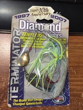 DISCONTINUED TERMINATOR DIAMOND ANNIV. TITANIUM 3/8OZ. SPINNERBAIT NEW/WORN PKG