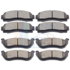 4x Front And 4x Rear Ceramic Brake Pads Kit For 2002 2003-2005 Ford Explorer