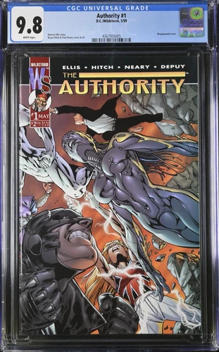 🔑 The AUTHORITY #1 CGC 9.8 DC Wildstorm 1999 Top Pop Highest grade 🔥