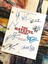 The Hateful Eight Movie Script 171 Pages, Quentin Tarantino, Tim Roth Autographs