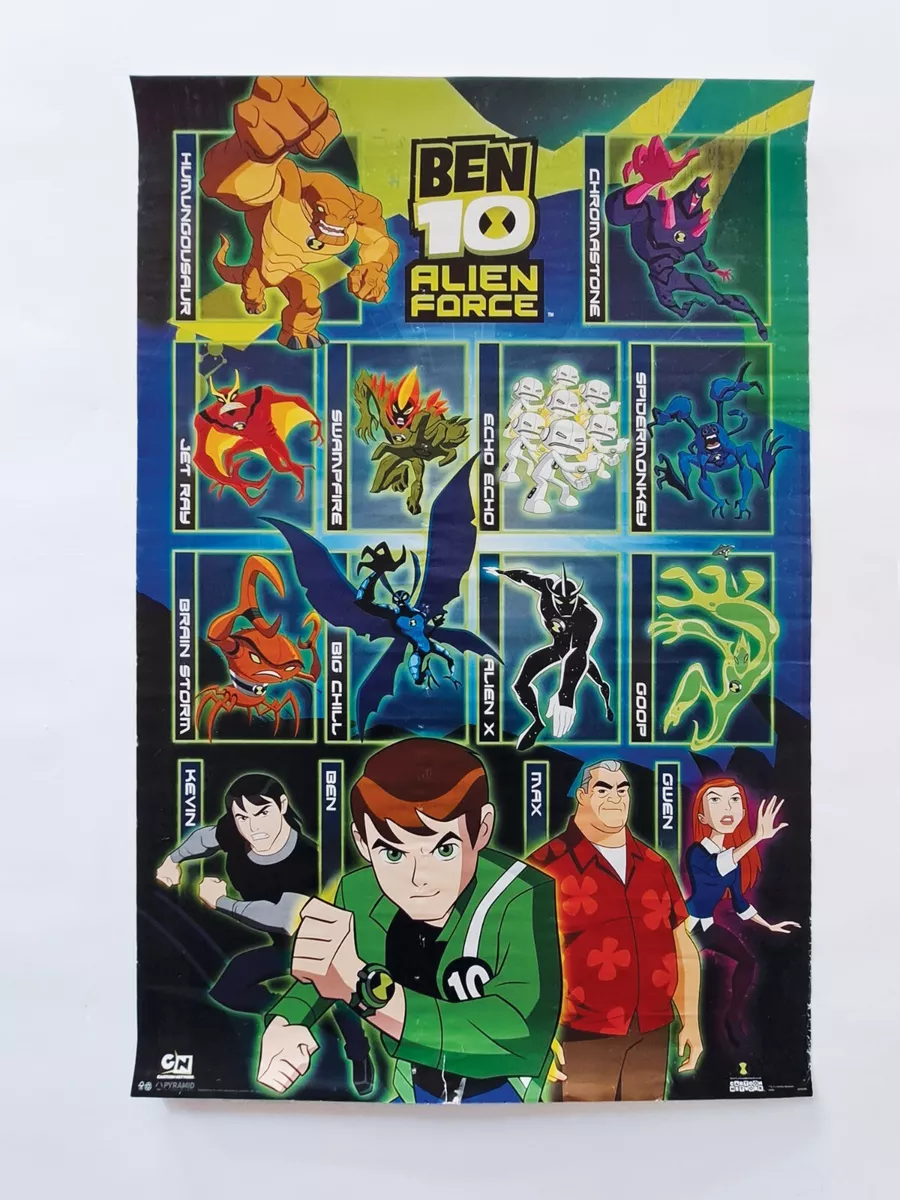 24x36) Ben 10 Alien Force Characters TV Poster Print