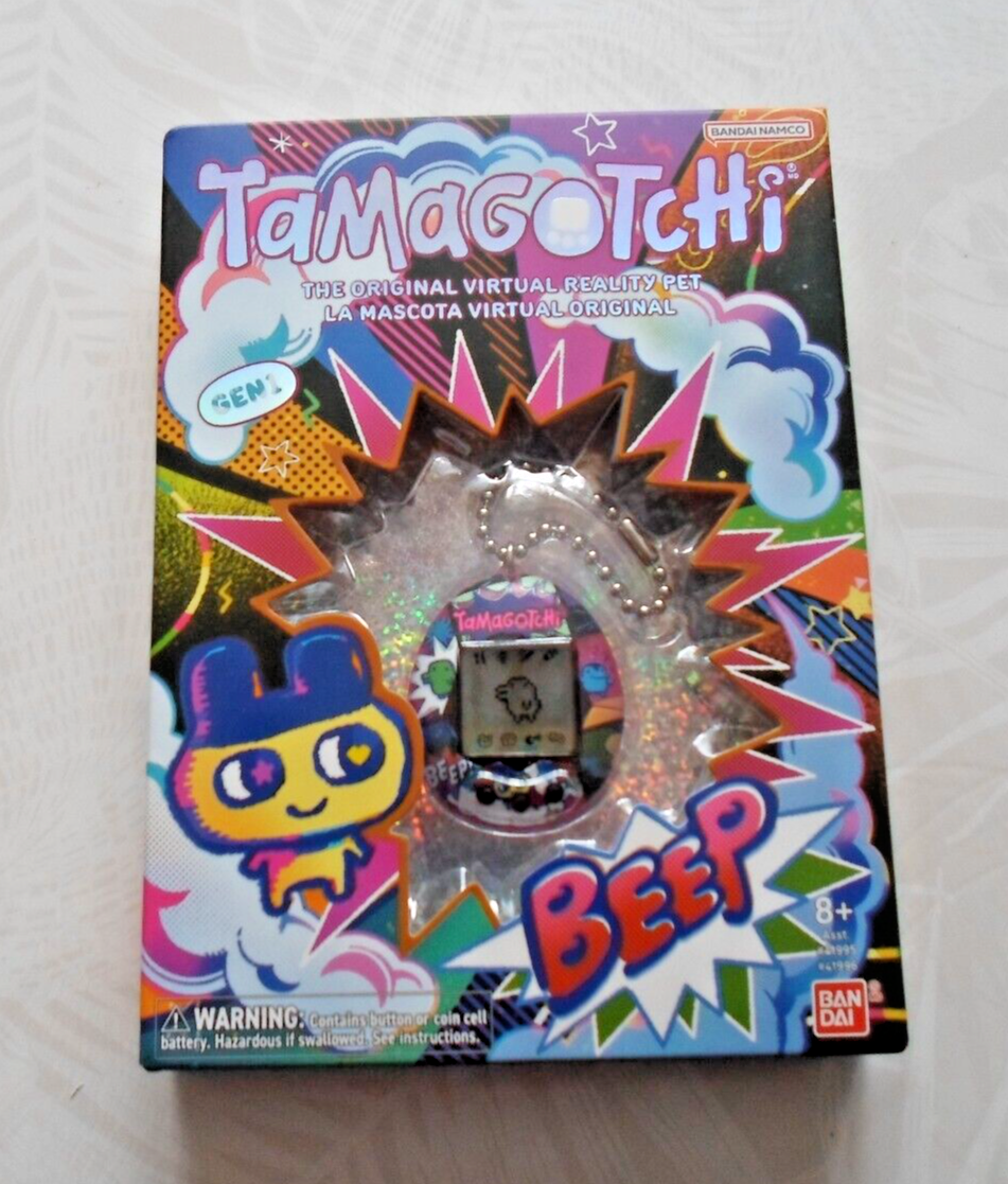 SDCC 2022 Exclusive Bandai Tamagotchi Gen 1 Pink Mametchi Comic