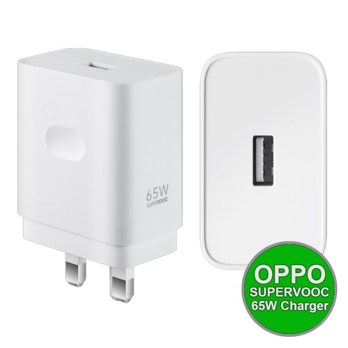 Genuine OPPO SuperVooc 65Watt Charger Fast Rapid 3 Pin UK Mains Plug No Cable - 第 32/36 張圖片