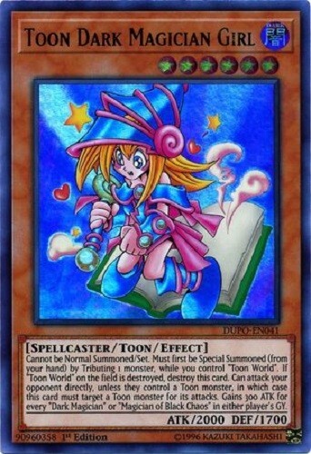 Yugioh - Toon Dark Magician Girl Ultra Rare 1st Edition Yugioh - Toon Dark Magician Girl Ultra Rare 1st Edition