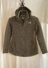 The North Face Womens Zip Up jacket With Hood Heather Green Size SP Active Wear