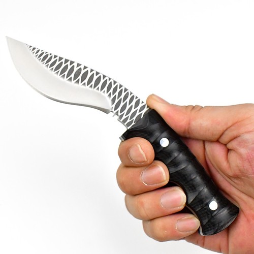 hoja afilada EDC 9cr hoja, mango de madera, cuchillo de bolsillo portátil, cuchillo de supervivencia, - Imagen 3 de 9