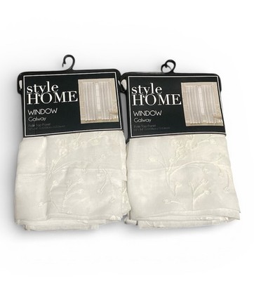 Style Home Galway Window Curtain Panel. 52 x 84  (132.08cm x 213.36cm) 2 PC