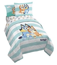 Bluey Bingo 5 Piece Size Bed Set - Includes Comforter Twin Multi - Bluey