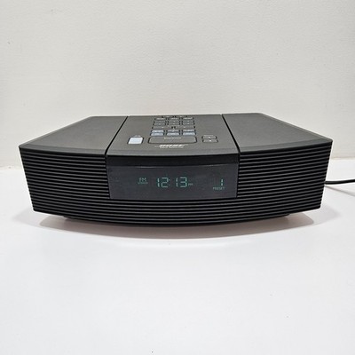 BOSE Wave Radio Am-Fm Alarm Clock Black with Remote AWRC1G - CD Player Skips 