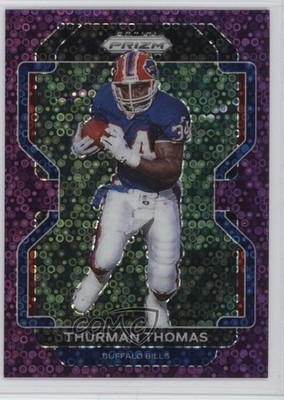 2021 Panini Prizm No Huddle Purple Prizm 34/35 Thurman Thomas #123 HOF 1pf0