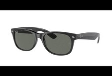 Ray-Ban RB2132 901 52-18 3N Wayfarer Polished Black G-15 Green Lenses NEW