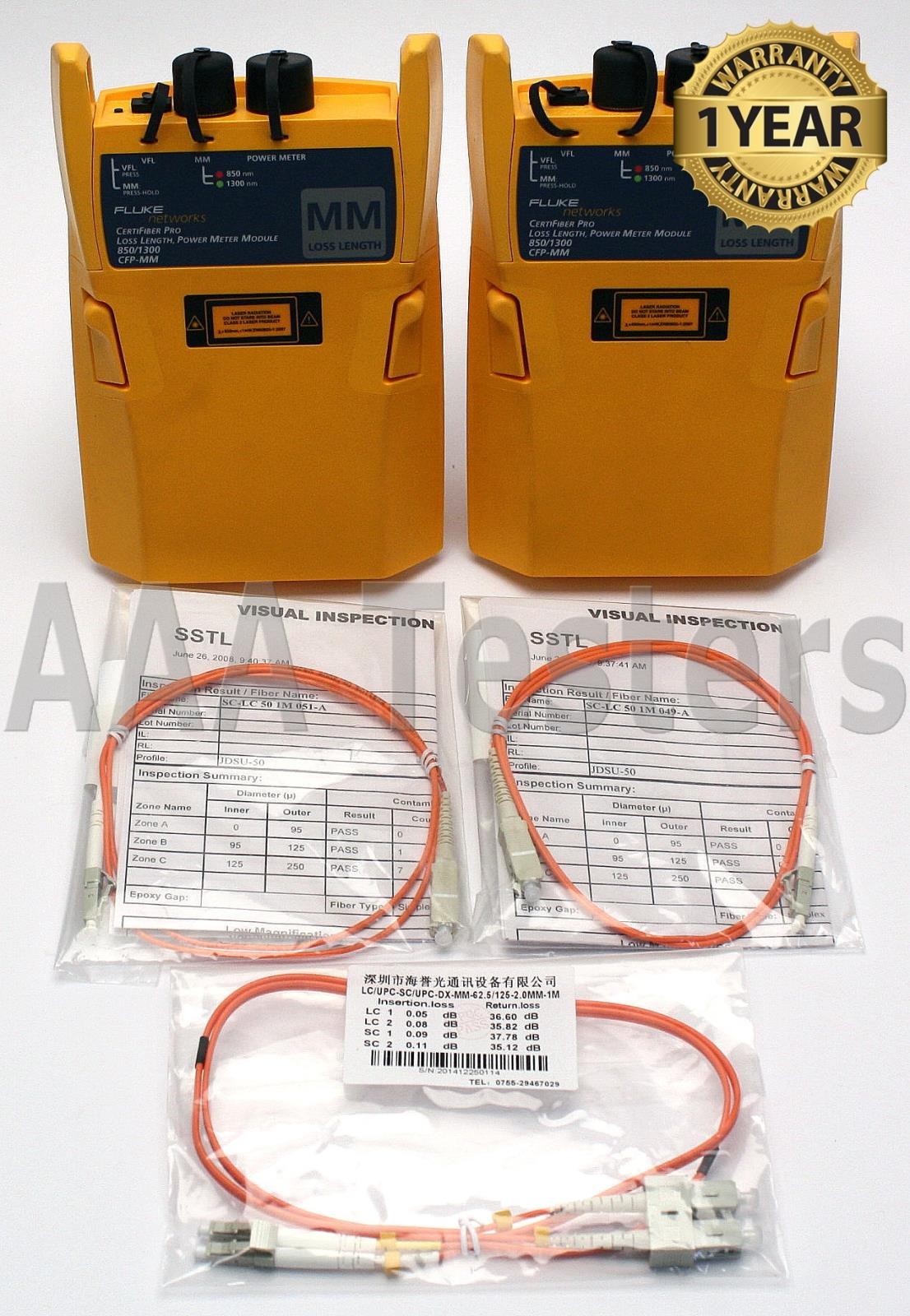Fluke Networks CFP-MM CertiFiber Pro MM Fiber Module Set DSX-5000 8000 Versiv