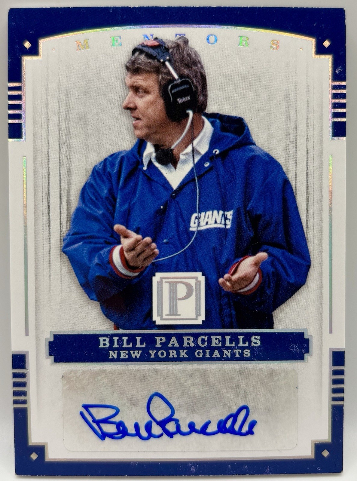 2017 Panini Pantheon Bill  Parcells Autograph Auto New York Giants Rare TRUE 1/1