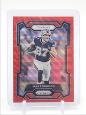 JAKE FERGUSON 2023 PANINI PRIZM FOOTBALL RED WAVE COWBOYS /149 Q5454
