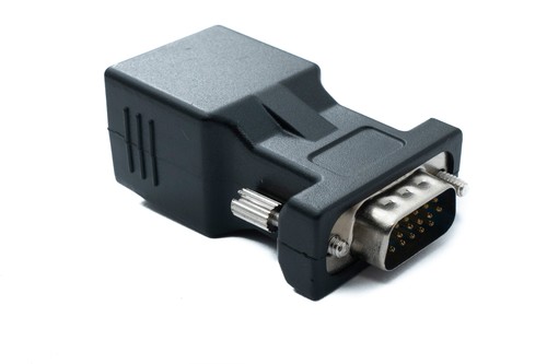 SYSTEM-S Ethernet VGA Over IP Converter 2x VGA Plug For Lan RJ45 Jack 20m - Picture 5 of 10