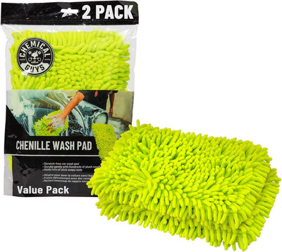 Chenille Microfiber Wash Pad (2 Pack)   Scratch-Free Extra Plush Wash Pads for G