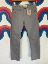 Levis 511 Slim Boys Youth Gray 12 Reg 26x26 Jeans New With Tags