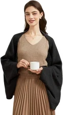 Women's Shawl Wraps Cashmere Warm Shawl with Sleeves Pashminas Shawl