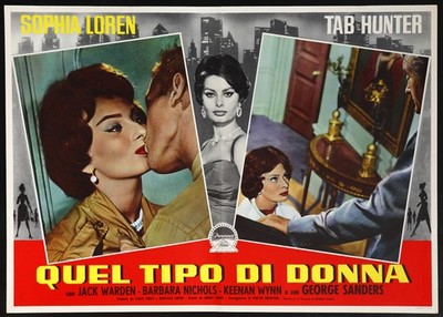 CINEMA-fotobusta QUEL TIPO DI DONNA loren, sanders, hunter, SIDNEY LUMET
