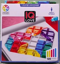 Smart Games IQ Love Puzzle Game with 120 Challenges Damaged Box