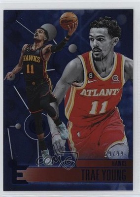 2022-23 Panini Chronicles Essentials Blue 69/99 Trae Young #233 13yp