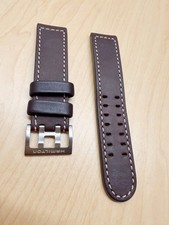 NEW Hamilton 22mm Brown Watch Strap and Buckle Made in USA H600706102