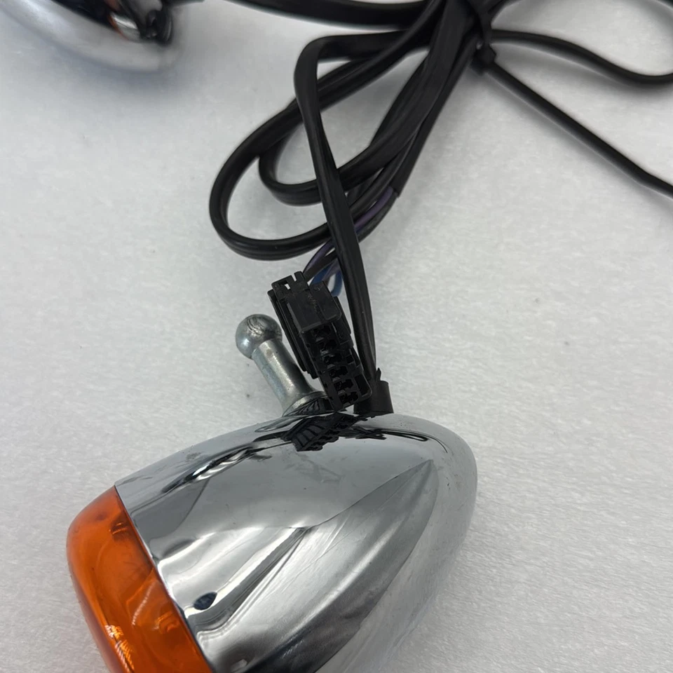 2008 Harley Sportster XL1200 L Low OEM Front Turn Signal Indicators Blinkers - Image 2 of 4