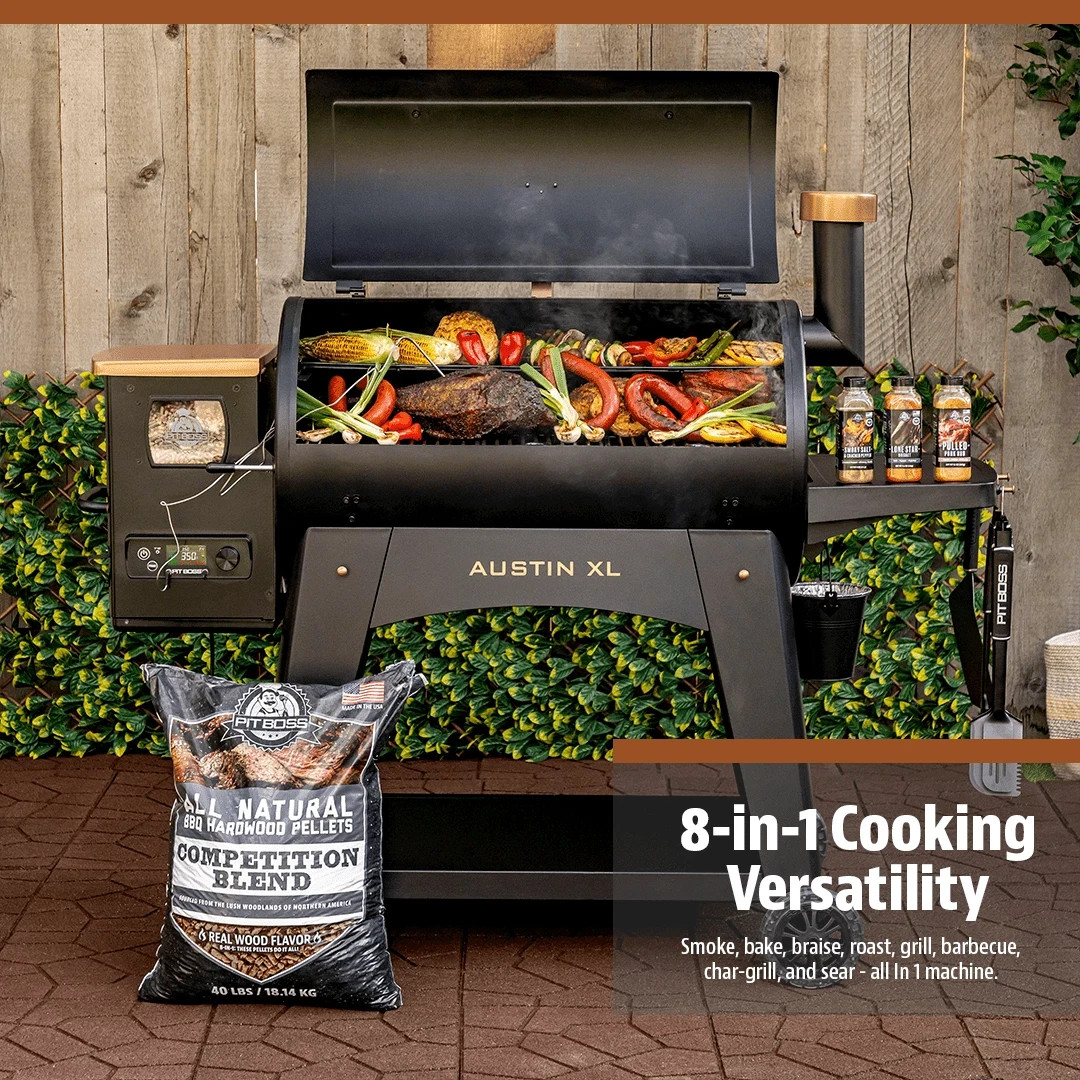 Pit Boss Austin XL 1000 Sq in Wood Fired Pellet Grill and Sm