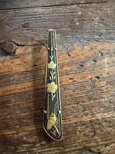 Toledo goldfarbene spanische Krawattennadel Vintage Nachlass 2791