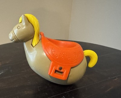 Vintage Hasbro Weebles Weeble Wobble Western Ranch Horse 1970s