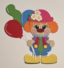 Little Circus Clown. Scrapbook, Card Making Paper Piecing