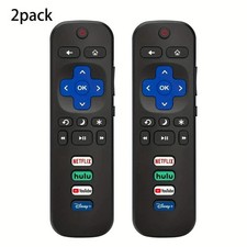 2pack Remote Control Replacement For All TCL Hisense Onn Roku TV