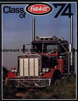 Peterbilt Truck Sales Brochure Ad Photograph Print 8.5x11''