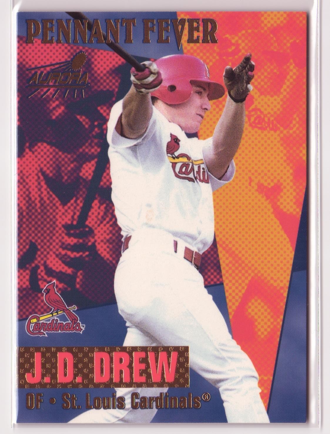 1999 Pacific Aurora - Pennant Fever J.D. Drew #14