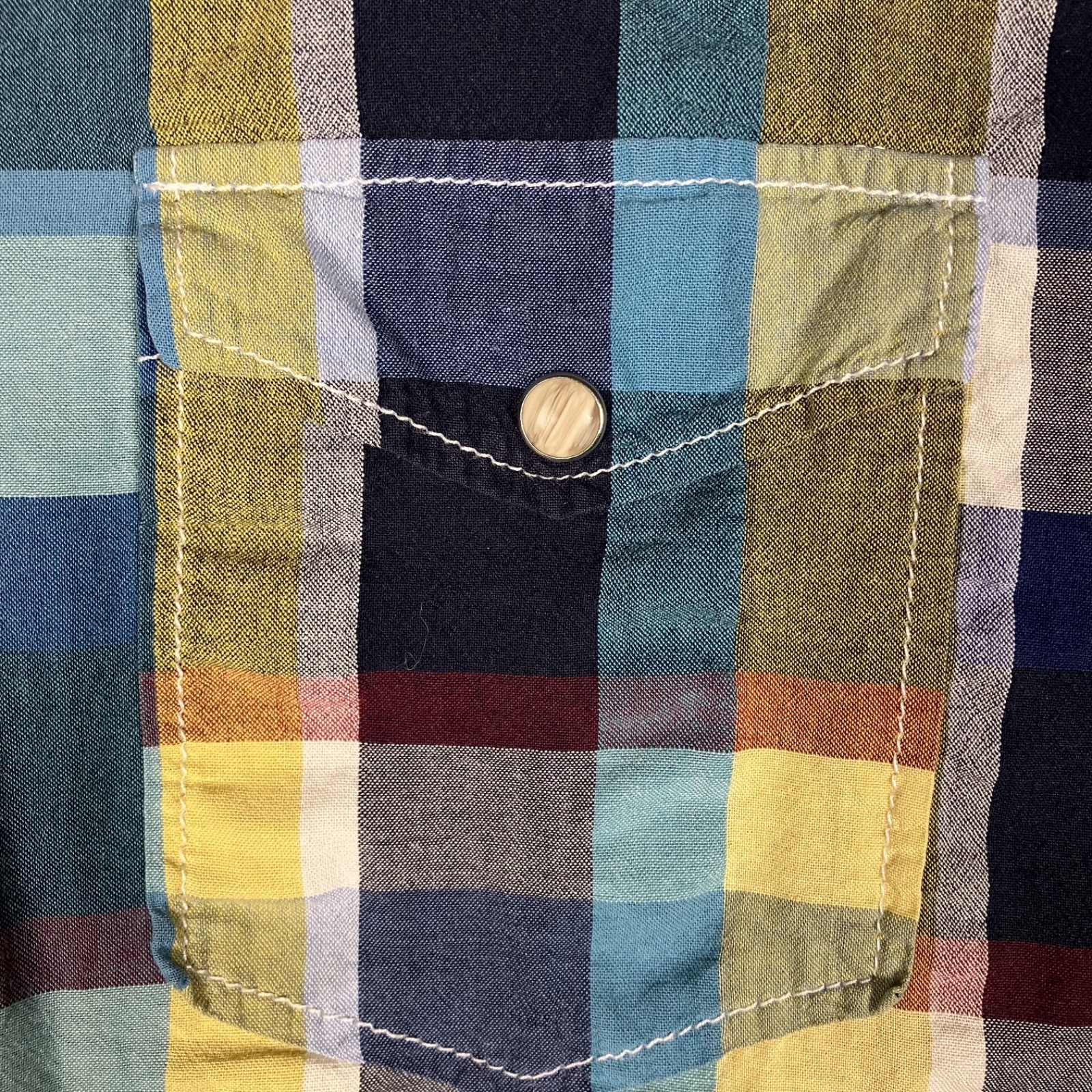 Superbadshirt Snap Button Large Multicolor Long S… - image 9