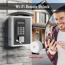 Password Smart Key Lock Box Wall Mount with Key Drop Slot Smart Key Safe