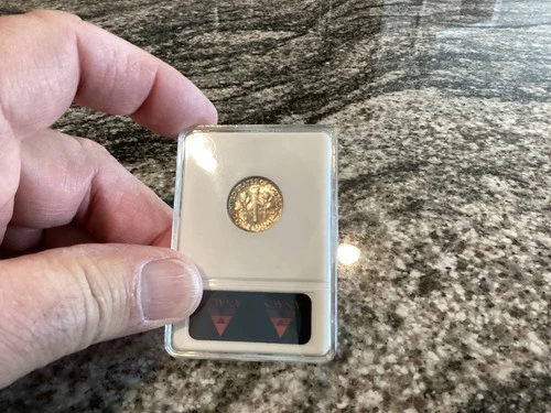 1959 Roosevelt Dime 10c ANACS MS64 - Old White "Soapbox" Holder!!! Silver