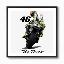 Quadro Valentino Rossi (33) WT Art Print incorniciato wall art poster stampa su tela